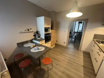Cuisine ou kitchenette dans l'établissement L'étoile de Châtenois