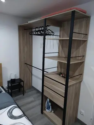 Un ou plusieurs lits dans un hébergement de l'établissement Le nid du colibri appartement entier F1 à 5 mn de Mulhouse