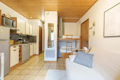Cuisine ou kitchenette dans l'établissement La Cime des 4 - Vue sur la vallée à La Bresse