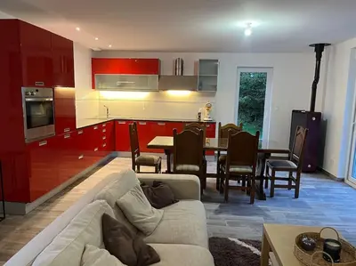 Cuisine ou kitchenette dans l'établissement Transfo