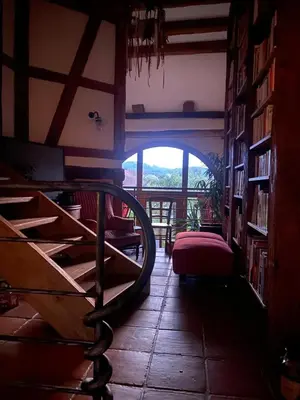 Un ou plusieurs lits dans un hébergement de l'établissement La maison aux quatres lavandes