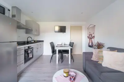 Cuisine ou kitchenette dans l'établissement Le Cafranc - Appt en pleine nature