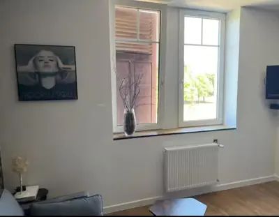 Télévision ou salle de divertissement dans l'établissement F2 chez Cathy et Mike wittenheim