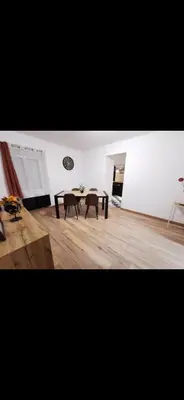 Coin salon dans l'établissement Appartement 4 personne