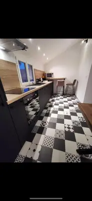 Cuisine ou kitchenette dans l'établissement Appartement 4 personne