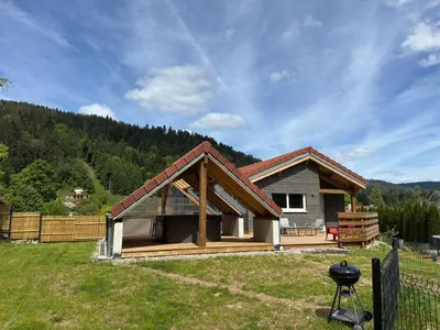 Paysage naturel près de le chalet