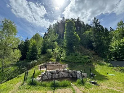Paysage naturel près de le chalet