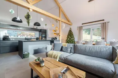 Coin salon dans l'établissement L’Alma - Magnifique maison avec jacuzzi
