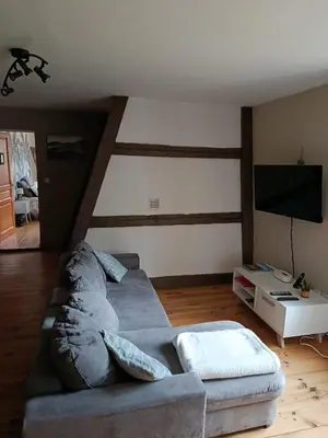 Télévision ou salle de divertissement dans l'établissement Ferme de la Ribotte