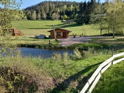 Paysage naturel près de le chalet