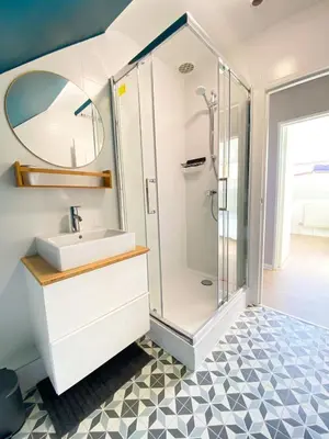 Salle de bains dans l'établissement Appartement hypercentre Colmar