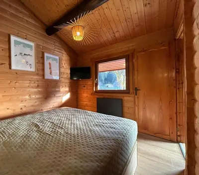Télévision ou salle de divertissement dans l'établissement Appartement meublé T2 le G de Gérardmer