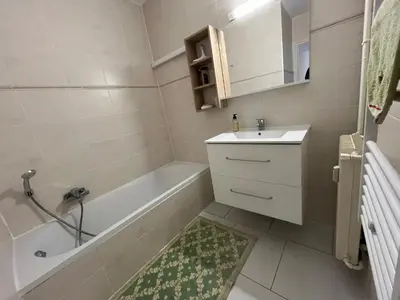 Salle de bains dans l'établissement T3 au centre-ville à Belfort