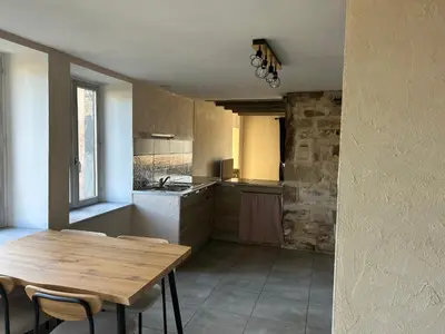 Cuisine ou kitchenette dans l'établissement La Ferme