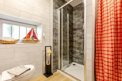 Salle de bains dans l'établissement Owasen