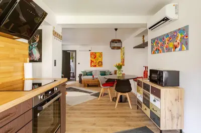 Cuisine ou kitchenette dans l'établissement Owasen
