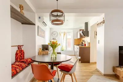 Cuisine ou kitchenette dans l'établissement Owasen