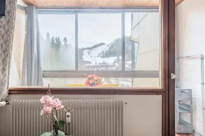 Vue générale sur la montagne ou vue sur la montagne depuis l'appartement