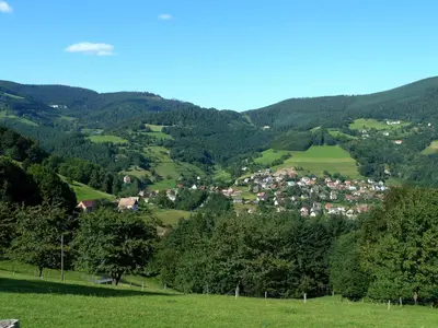 Paysage naturel près de le chalet