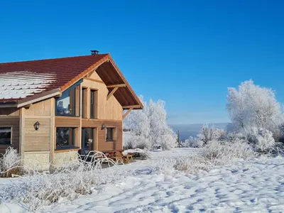 L'établissement Chalet Nature avec Sauna et WIFI près Gérardmer - FR-1-589-777 en hiver