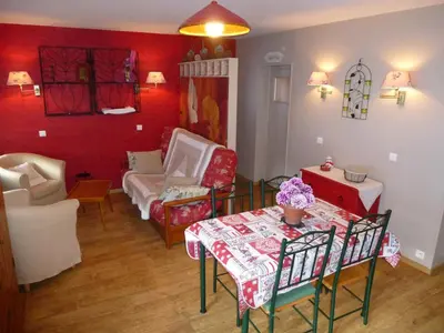 Coin salon dans l'établissement G2 Fully equipped apartment 1 à 4 pers 3 stars WiFi