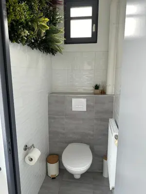 Salle de bains dans l'établissement Le Vieux Thannois