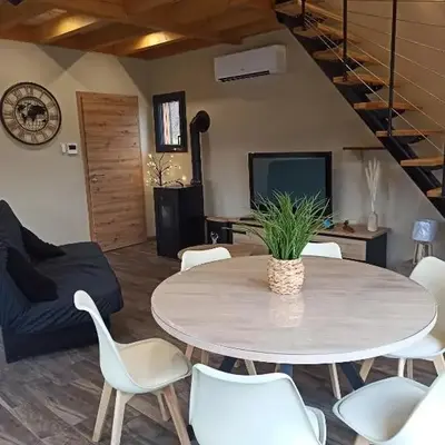 Chalet Le Nid Douillet avec jacuzzi et sauna privatifs