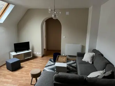 Télévision ou salle de divertissement dans l'établissement Beau duplex proche centre