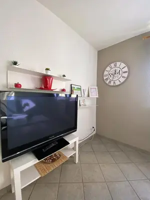 Télévision ou salle de divertissement dans l'établissement T1 Sympathique logement a Thann