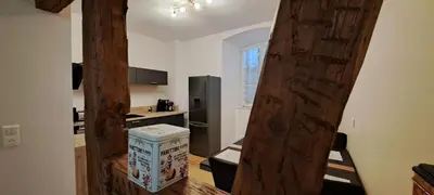 Cuisine ou kitchenette dans l'établissement L'Arbre Rose de Bergheim