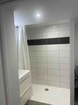 Salle de bains dans l'établissement Les chambre de Marie studio Rez de chaussé