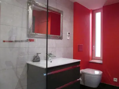 Salle de bains dans l'établissement Residence du Parc