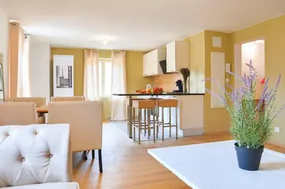 Cuisine ou kitchenette dans l'établissement Le Bohème, Reposant & Cosy