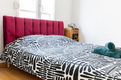 Un ou plusieurs lits dans un hébergement de l'établissement Theatre 27 Logement Hyper Centre Mulhouse Parking