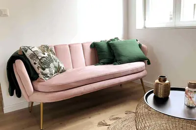 Coin salon dans l'établissement La SUITE'HOME Super Bright Modern Apartment