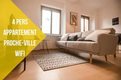 Plan de l'établissement Port 10 Appartement 6 Pers Proche Gare Mulhouse