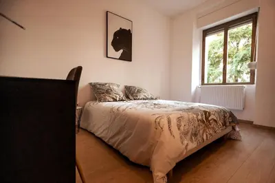 Un ou plusieurs lits dans un hébergement de l'établissement Port 10 Appartement 6 Pers Proche Gare Mulhouse