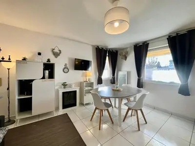 Cuisine ou kitchenette dans l'établissement Le Cosy Blanchepierre, bel appartement classé 3 étoiles