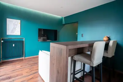 Télévision ou salle de divertissement dans l'établissement Suite Zen - Calme et Lumière - 2 lits 160 cm - Parking privé résidence