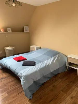 Un ou plusieurs lits dans un hébergement de l'établissement Chez Mathias 2 bedrooms 2 beds cribs garage