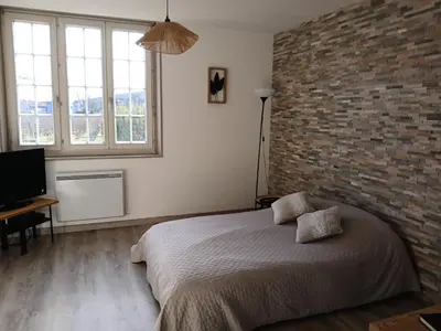 Un ou plusieurs lits dans un hébergement de l'établissement Gite Villa Turckheim