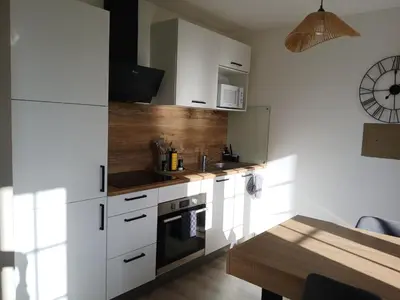 Cuisine ou kitchenette dans l'établissement Gite Villa Turckheim