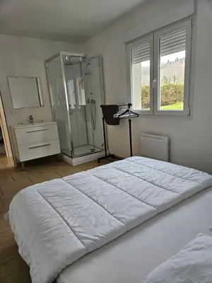 Un ou plusieurs lits dans un hébergement de l'établissement Le gîte des Vosges 2