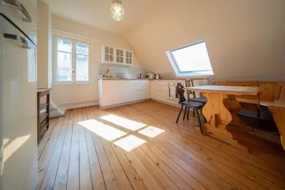Cuisine ou kitchenette dans l'établissement Great Accommodation Colmar Free Parking