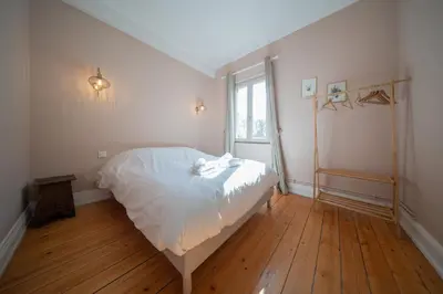 Un ou plusieurs lits dans un hébergement de l'établissement Great Accommodation Colmar Free Parking