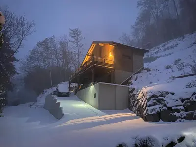 L'établissement Duplex Le Hêtre en hiver
