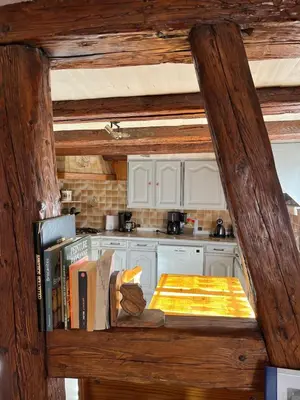 Cuisine ou kitchenette dans l'établissement Gite du Val du Pâtre