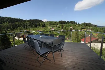 Paysage naturel près de le chalet