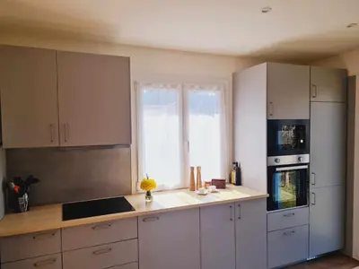 Cuisine ou kitchenette dans l'établissement Maison RoMa, se ressourcer proche de Gerardmer et La Bresse
