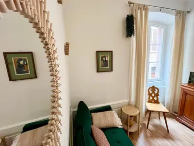 Coin salon dans l'établissement Chez Mamema